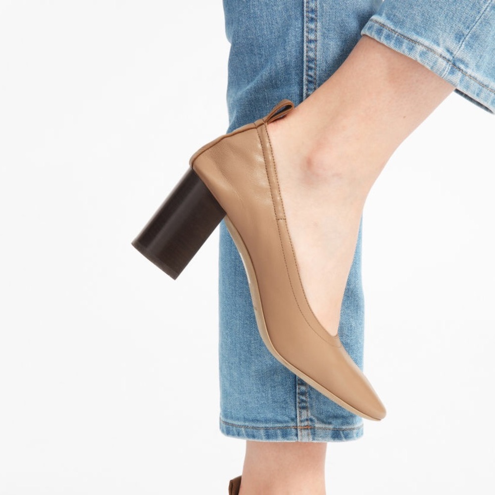 Everlane Day High Heels — Pecan
